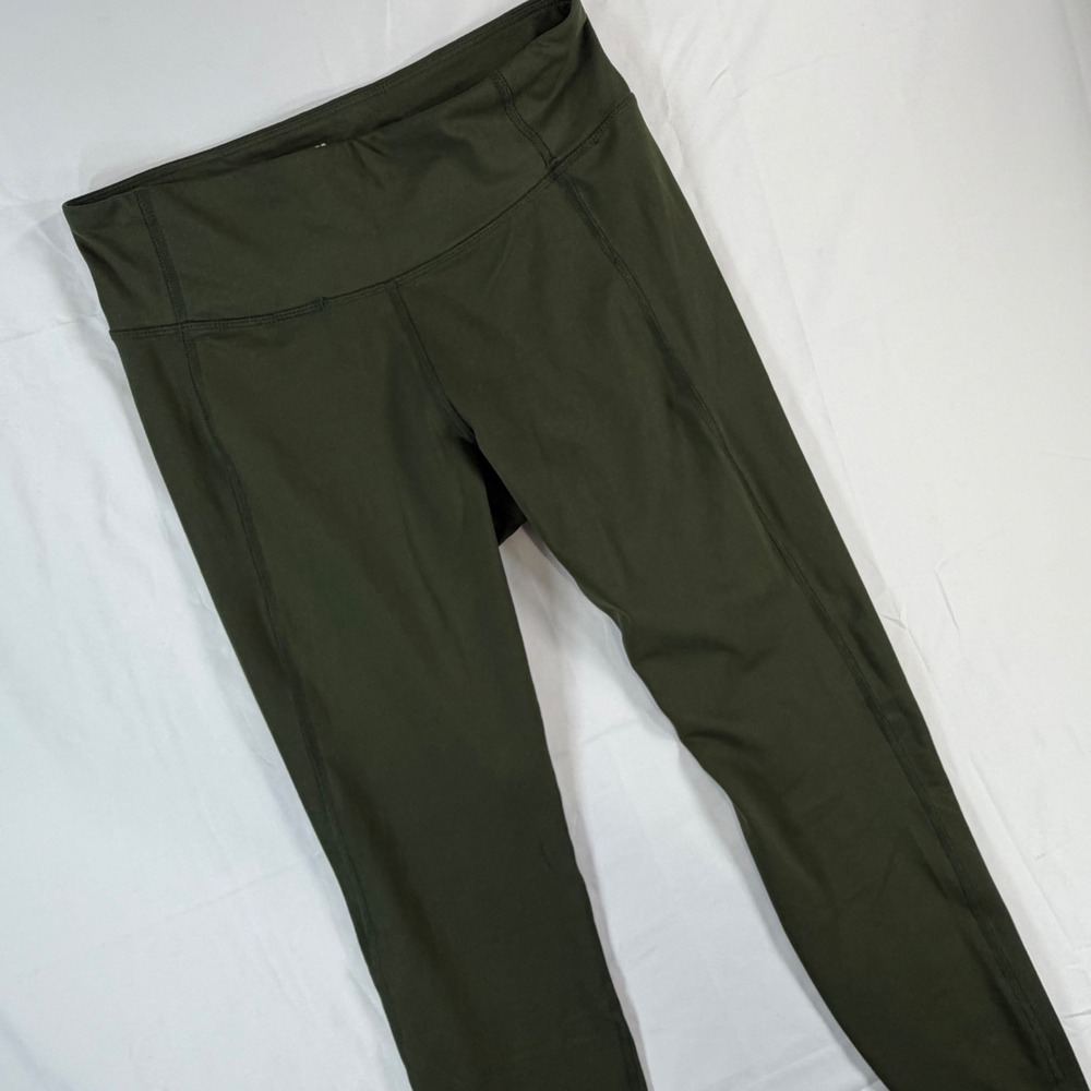 All in Motion Womens Olive Green High Waisted Active Leggings Size M VN1068795
